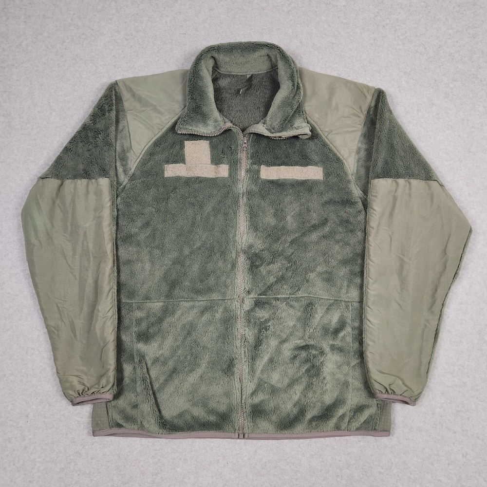 US Army Gen III Cold Weather Jacket Medium Long Foliage Fleece Polartec ECWCS